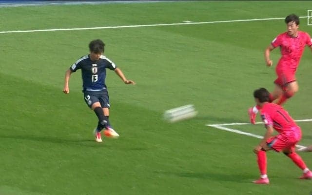 「奴はやべえ」石井久継、韓国守備陣を混乱させる技ありクロスが話題「ほぼツグのゴール」GKの目の前に落とすピンポイントクロスで圧巻アシストの瞬間【U20アジアカップ】