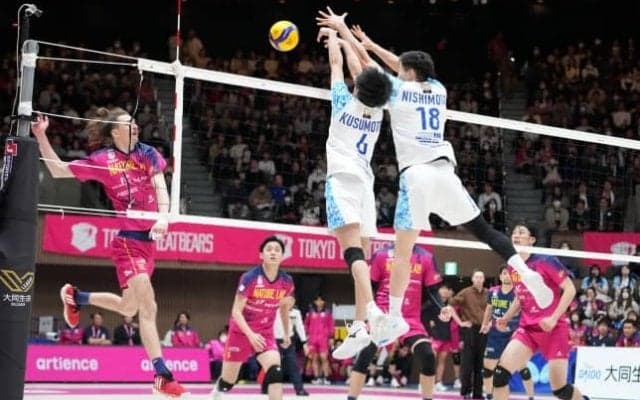 【バレー】東レ静岡が東京GBにフルセット勝利し、連敗を「6」で止める。新加入の楠本岳が12得点の活躍　SV男子