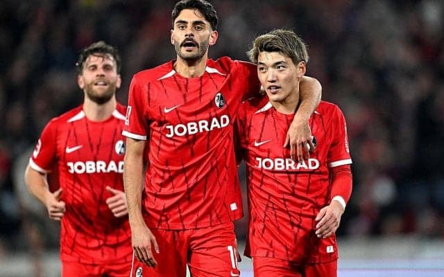 堂安律がドッペルパック！大量5得点を奪ったフライブルクがリーグ戦4連勝【ブンデスリーガ】