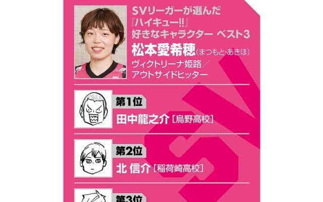 【ハイキュー‼×SVリーグ】ヴィクトリーナ姫路の松本愛希穂は試練に直面も「逃げたくない」 田中龍之介のように、下を向いている暇はない