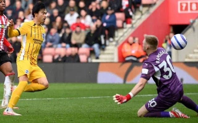 40m独走の美弾で“点取り屋”の風格も　7戦5発の三笘薫に英メディアも感嘆「ホームの席から観客が去るキッカケに」