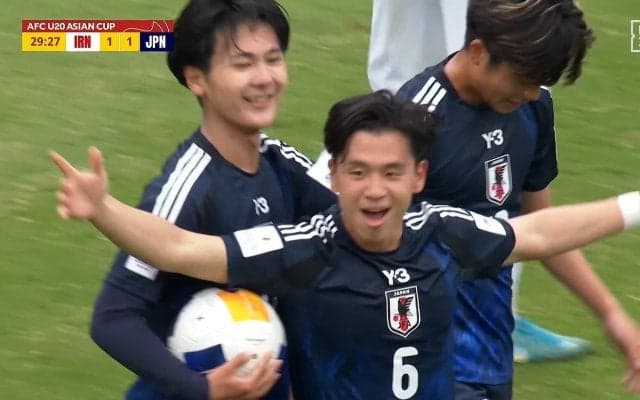 U-20日本代表が4大会連続W杯出場！PK戦でイランとの激闘制する スーパーミドル弾で疑惑の判定を覆し逆転でベスト4進出【U20アジアカップ】