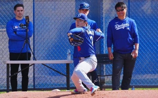 山本由伸が最速153kmブルペン　内角えぐるツーシームに指揮官絶叫「ボウタイ！」