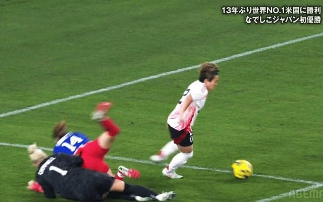 衝撃の91秒！“3年半ぶりなでしこ復帰”の籾木結花、世界女王アメリカ翻弄でスーパー先制ゴール！「うますぎ」「まじでドラマだ」華麗ターン→左足一閃で13年ぶり快挙大貢献