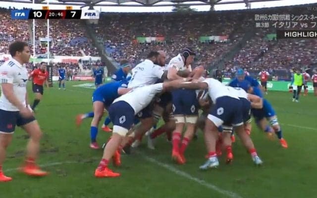 これを止めるのは無理ゲーだ 重戦車だらけのフランスFW陣 ひたすら突き進むモール＆トライが圧倒的