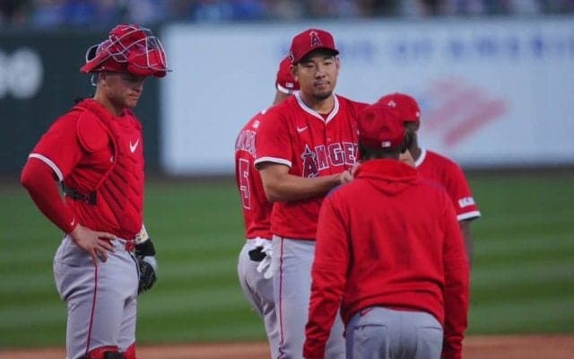 菊池雄星、1回持たず2失点降板　大谷翔平に先頭打者弾浴びる…開幕投手に“内定”