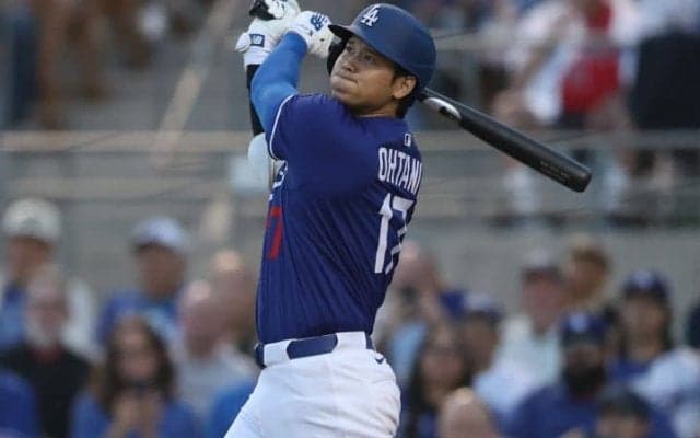 大谷翔平の“春”が開幕！OP戦1号に米記者も興奮「大騒ぎ」　菊池雄星から逆方向へいきなり豪快な一発