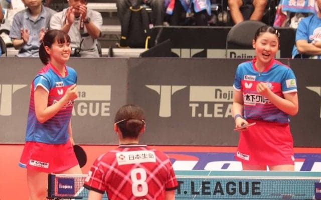 長﨑美柚が2点起用で張本美和と今季4度目のダブルス結成　平野美宇、木原美悠が揃ったKA神奈川が九州にリベンジなるか【Tリーグ】