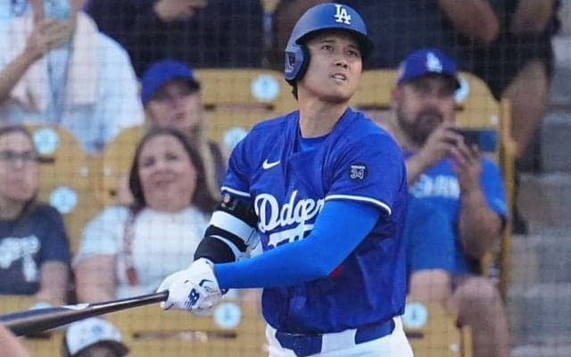 大谷のHRに同僚が「引いてる」　着弾地点で“お手上げ”「おかしいと思ってそう」