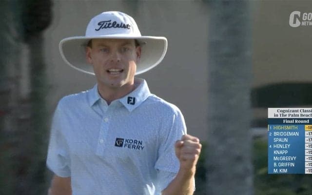 【動画】24歳レフティの新星ジョー・ハイスミスがPGAツアー初優勝【コグニザントクラシックinザ・パームビーチ4日目】