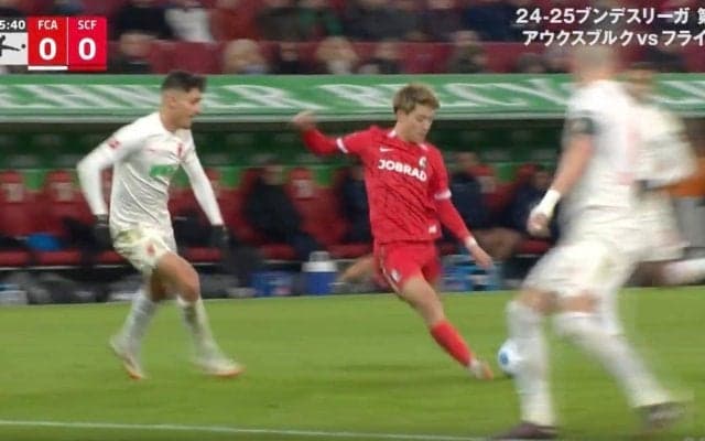  イライラしてるだろうな… 堂安律、怒りのカットイン→相手DF3人の間をブチ抜くショット炸裂「もった瞬間から打つ気」「前半からもっとボール集めてくれ」