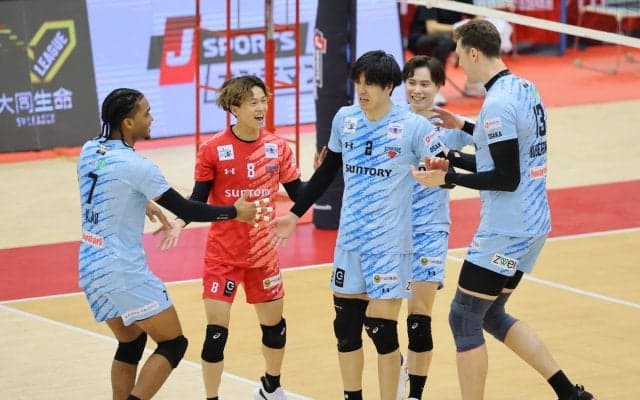 SVリーグ男子　サントリーが開幕節の雪辱を果たし大阪Bの連勝をストップ