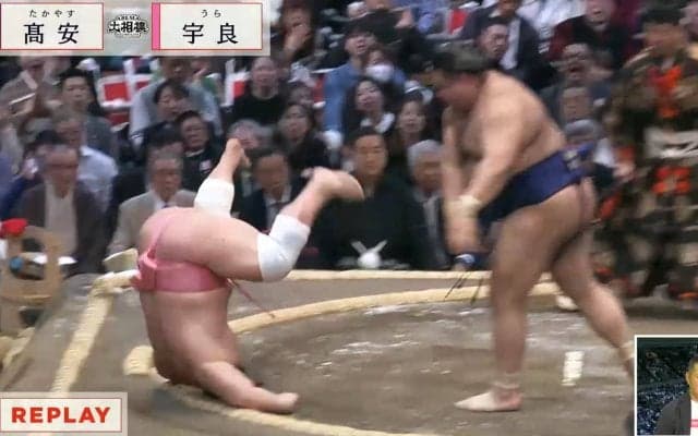 「チューするかと思った」敗れても“宇良劇場”で魅了 土俵下で人気力士と“まさか”の共演「コントかよ笑」「なんやこれ笑」