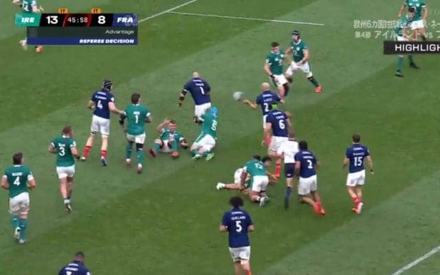 195センチ・110キロの巨漢ラガーマンが見せた、おしゃれなノールック背面パス スタジアムがどよめく絶品芸