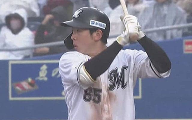 ロッテ19歳捕手が2安打2打点　鷹の大砲に飛び出した一発…12日のパ・リーグOP戦