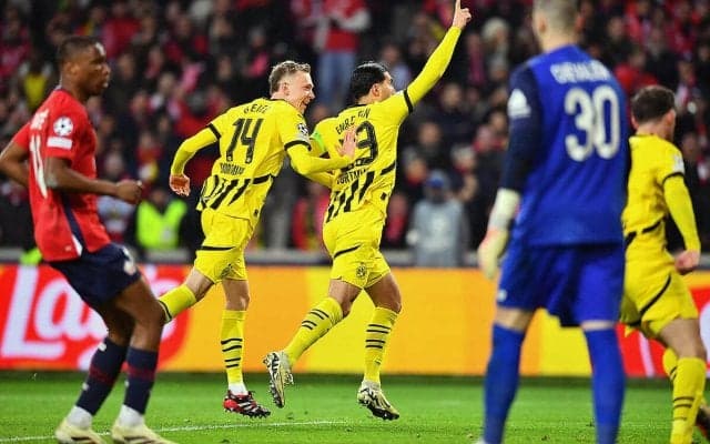 バイアーCL初ゴールで逆転のドルトムントが敵地でリール撃破！　バルサ待つベスト8進出【CL】