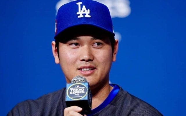 記者会見で…大谷翔平に日本人感銘「すごいわ」　気づいたファン指摘「貫通しとる」