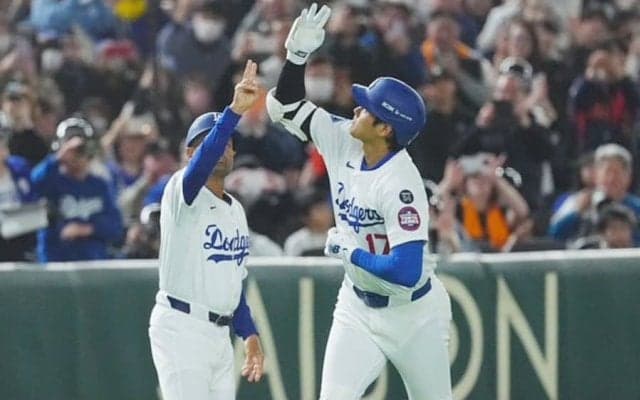 大谷翔平、“凱旋2ラン”に笑顔「いい角度で上がった」　満員東京Dに感謝「帰ってきたなと」
