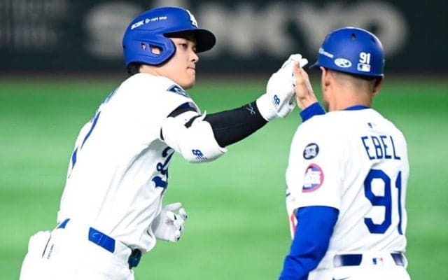 大谷翔平の凱旋2ランでド軍快勝　1安打2打点…巨人戸郷から3本塁打5得点