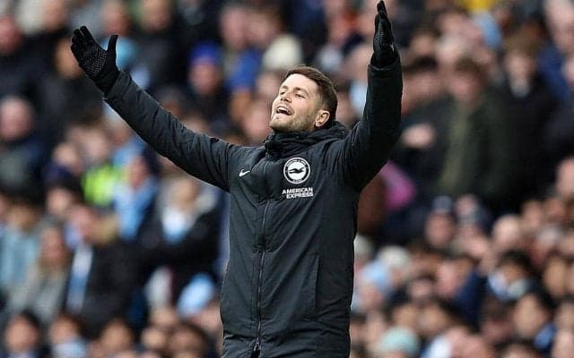 シティとの上位対決ニドローのブライトン、ヒュルツェラー監督は｢とても残念な気分だ｣と肩を落とす