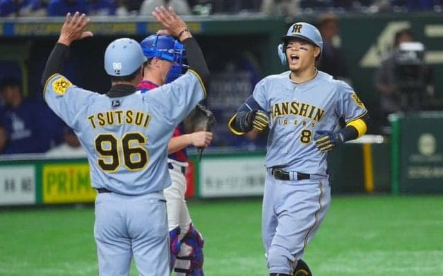 「アカン阪神最強すぎる」　才木浩人ゼロ封＆佐藤輝明3ラン、世界一ド軍圧倒で虎党歓喜