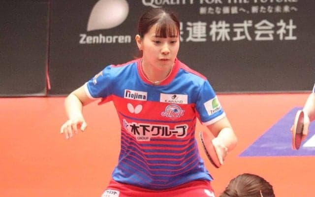 長﨑美柚が2点起用でKA神奈川を逆転勝ちに導く「何としてでも1点取りたいという気持ち」　プレーオフ3枠目は日本生命に決定【Tリーグ】