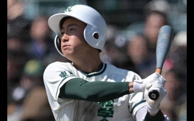 「誠也さん頑張って」決勝打の二松学舎大付・入山　選抜高校野球