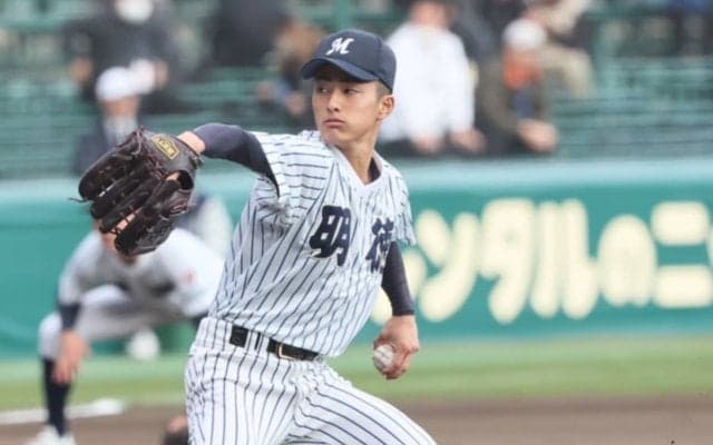 明徳義塾の技巧派左腕が先制を許すも、5回まで1失点の好投！【センバツ】
