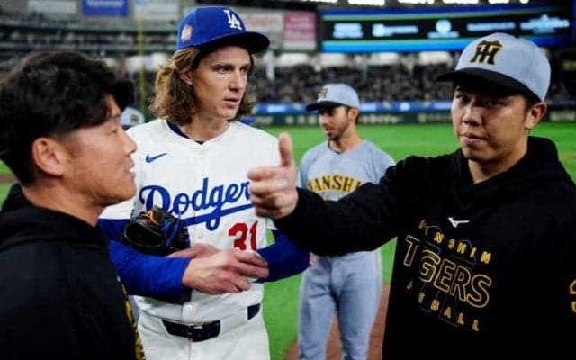 NPBの“観戦文化”は「カッコいい」 ド軍グラスノーが体感した日本野球の異彩さ「雰囲気はスーパーユニークだ。見たことがない」