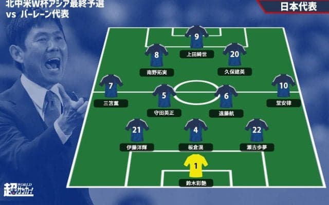 日本代表スタメン発表！ 1トップは上田綺世、久保建英や堂安律ら順当にスタメンに【2026W杯アジア最終予選】
