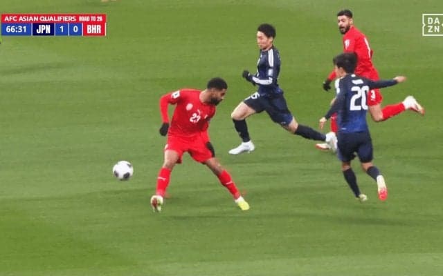 「久保まじでレベチ」日本代表、先制点！久保建英→鎌田大地の超連携でゴラッソ！「シュートうまっ！」「連携イーフトやんけ笑」バーレーン戦でＷ杯最速出場へ前進
