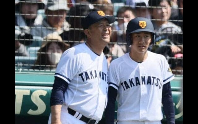 高松商・長尾監督「早稲田の背番号1が大きく見えました」　センバツ