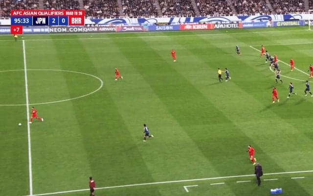 爆走！ 久保建英の“鬼の３段プレス”を見たか？「感動だわ」「全盛期のカンテ」「まだ走るか」日本代表の強さとサバイバルを象徴した瞬間「守備を怠れば出してもらえない」