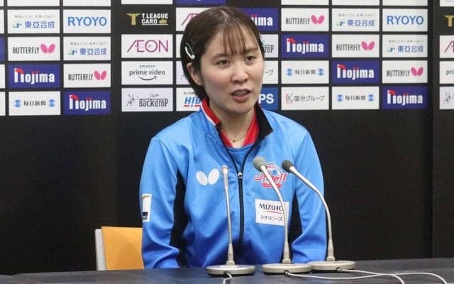 平野美宇が退任の恩師へ誓う2年ぶりの戴冠　シーズンMVPに勝利の主将が説いた「向かっていく気持ち」の重要性【Tリーグ】