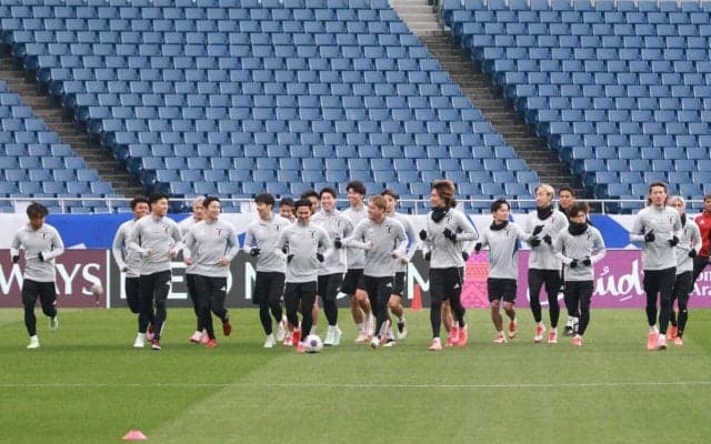 三笘薫、長友佑都が不在…日本代表は23名でサウジアラビア代表戦の前日トレーニングを実施