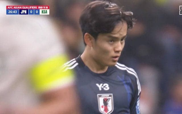 日本代表、サウジアラビア代表に0ー0ドロー　今予選初の無得点で連勝は3でストップも勝ち点20で2試合残してC組首位が確定！【W杯アジア予選】