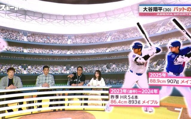 大谷翔平、異例の長さの新バットを選んだ理由は？川﨑宗則が力説 コントロール難度上がるが「それよりも“投げたい”という意図がある」