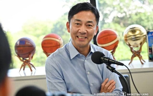 新興クラブの躍進にバスケ文化の広がりを実感…Bリーグ・島田チェアマンが徳島を訪問