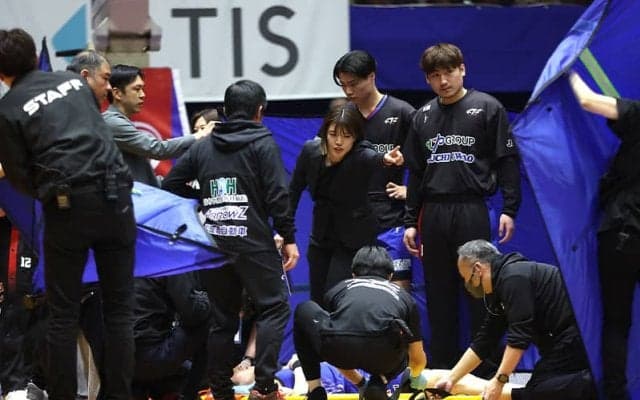 FE名古屋の中村浩陸が全治未定の「頸椎捻挫」で離脱…26日・三河戦で負傷交代