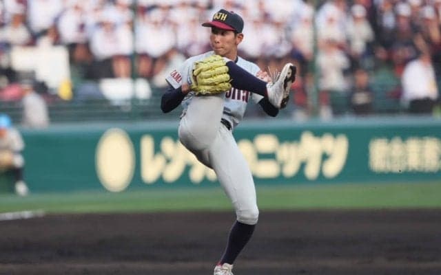 浦和実の変則左腕が今大会初失点…初回に連続タイムリー許し無失点記録は18でストップ【センバツ】