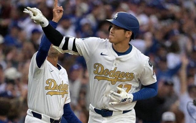 大谷2号の直後…客席で“超大物”が大はしゃぎ　200cm超え大男の放つオーラ「初めて見た」
