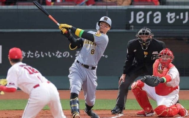【阪神】佐藤輝明　12球団最速弾にX驚愕！広島・森下から先制2ランをマーク「さすが、世界一打線！」「テル、マジか」