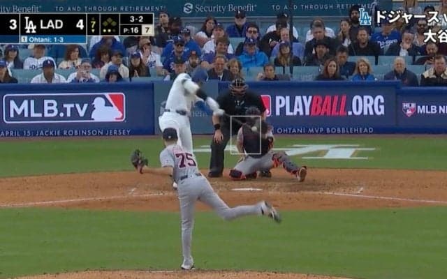 もはや人間じゃない！ 大谷翔平、衝撃の“意味不明弾”に「100発ペース」「超人界のトップ」 思わず絶句… 解説者を泣かせる一発