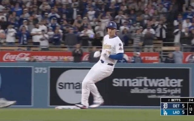 何をしたんだ… 大谷翔平、一瞬で“消えた”！？「気づかなかった」「いつの間に」 相手バッテリーの隙を突いた“神走塁”