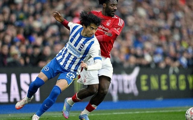 三笘薫先発のブライトンがPK戦でフォレストに屈し準々決勝敗退…鎌田大地がダメ押しアシストのパレスはベスト4進出【FAカップ】