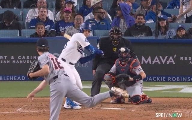 思わず『Oh…』顔も？マエケン、古巣・ドジャース戦にリリーフで今季初登板もまさかの初球被弾 大谷翔平との対戦は四球