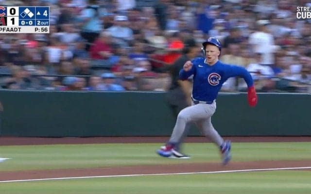 もはや人間じゃない！ カブス・PCA、理解不能な“超爆速走塁”「誰も止められない」 ガンガン加速するスピード→“弾丸ヘッドスライディング”生還