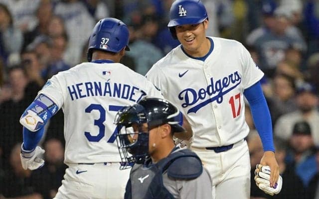 ド軍が44年ぶりの開幕6連勝　大谷は両リーグ最多9得点、3三振も2戦連続盗塁