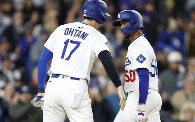 ベッツが自身のミスを帳消しにする逆転2ラン！大谷翔平が右前打で口火　最強1・2番コンビで開幕7連勝へ