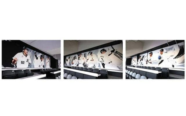 ロッテ本拠地の壁面がリニューアル　12選手が“登場”…専門アーティストがデザイン